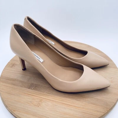 Zapatos de tacón Diane von Furstenberg para mujer 8,5 de cuero beige nude Olee Foto 1 de 4