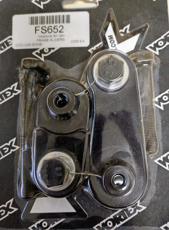 Yamaha R1 Vortex 2009-2014 marco negro aluminio bases deslizantes solamente - FS652 Foto 1 de 1