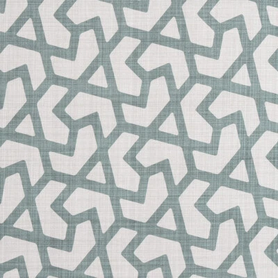 Gardinenstoff Dekostoff Jacquard Digitaldruck Linien beige blau 1,4m Breite - Bild 1 von 4