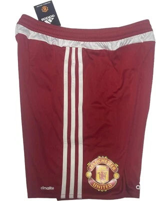 Pantalones cortos ADIDAS Manchaster United, nuevos/etiqueta, talla juvenil TALLAS, COLOR rojo Foto 1 de 2