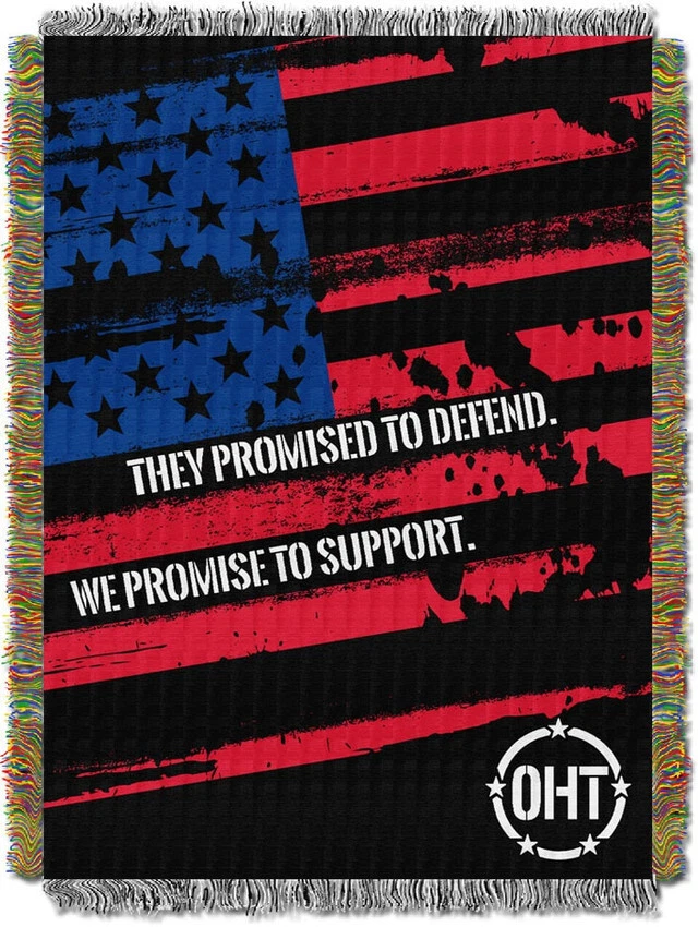 Operation Hat Trick Woven Tapestry Throw Blanket 48x60 marine army navy airforce - Image 1 of 1