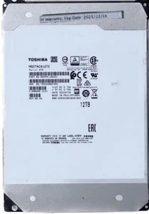 Toshiba 12TB SATA III 8.9cm HDD MG07ACA12TE 7200RPM Garantie Dec 2025 - Afbeelding 1 van 1