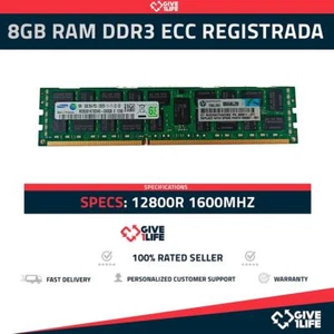 8GB RAM DDR3 12800R ECC REGISTRADA - ESPECIAL PARA SERVIDORES - Imagen 1 de 6
