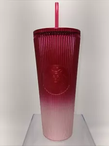 Neu 2024 Starbucks Holliday Tumbler 24oz Pink Faded - Bild 1 von 8