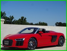 Audi R8 Audi R8 V10 Red Convertible Carbon Fiber Leather Gps Backup Cam