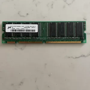 Micron MT16LSDT3264AG-10EB1 256MB SDRAM PC100 CL2 100MHZ 168PIN PC RAM Dell Ꚅ - Picture 1 of 5