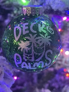 Deck the palms glitter ornament - Picture 1 of 1