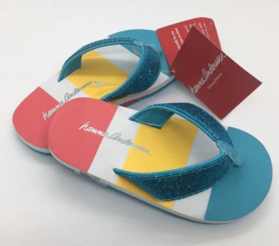 Chanclas para bebé Hanna Andersson azules brillantes nuevas con etiquetas Foto 1 de 4