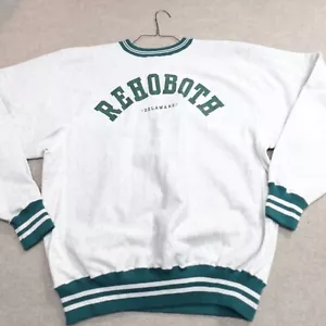 Vintage Champion Sweater XL Gray Rehoboth Delaware Reverse Weave Ringer - Picture 1 of 7