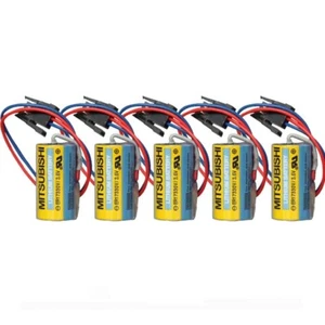 5 Pack - MR-BAT ER17330V/3.6V Mitsubishi A6BAT PLC Battery for FANUC CNC System - Picture 1 of 3