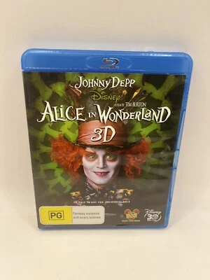 Alice In Wonderland 3D Bluray  Region B | Depp, Tim Burton, Disney - Image 1 of 2