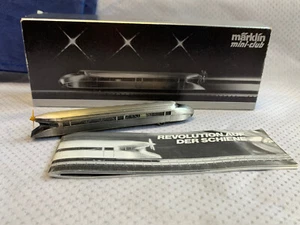 Marklin Mini-Club Z Scale Model Train in Box #8876 Silver Rail Zeppelin Last - Picture 1 of 24