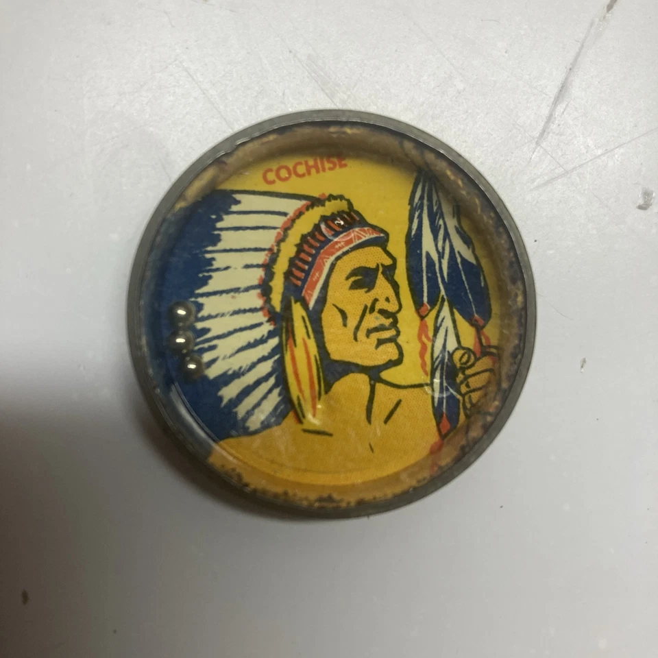 Vintage Nabisco Shredded Wheat Juniors Litho Tin Toy “Cochise” - Image 1 of 2