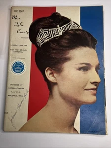 Programma ufficiale 1967 Miss Tyler County Pageant Woodville Texas vintage - Foto 1 di 14