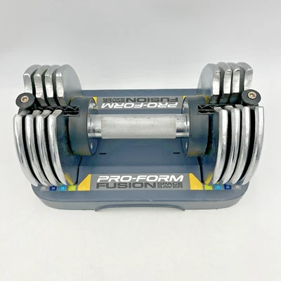 Pro-Form Fusion Spacesaver 25 lbs Adjustable 5 lbs to 25 Dumbbell Set & Tray - Image 1 of 4