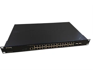 D-Link DGS-2000-28P Gigabit 28-Port 193W PoE L3 Managed Switch w/ Brackets - Picture 1 of 3
