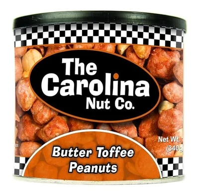 The Carolina Nut Company Peanuts, Butter Toffee, 12 OZ EXP: 11/04/2025 Foto 1 de 4