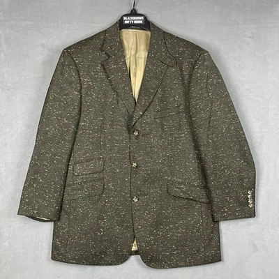 Abrigo Deportivo Ibiza 42 R Blazer Marrón 93% Mezcla Lana Hombre Abrigo de Negocios Bonito Foto 1 de 4