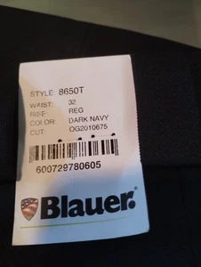 New: Blauer Men Dark navy 8650T 4 Pocket Polyester Duty Pants - Uniform - Picture 1 of 5