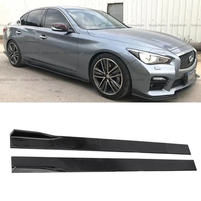 Divisor de panel basculante de extensión de faldón lateral de 86,6" para Infiniti Q40 Q50 Q60 Q70  Foto 1 de 4