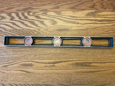 Vintage Stanley Handyman H1297A Aluminum 24" Bubble Level  Collect Carpentry USA - Image 1 of 4