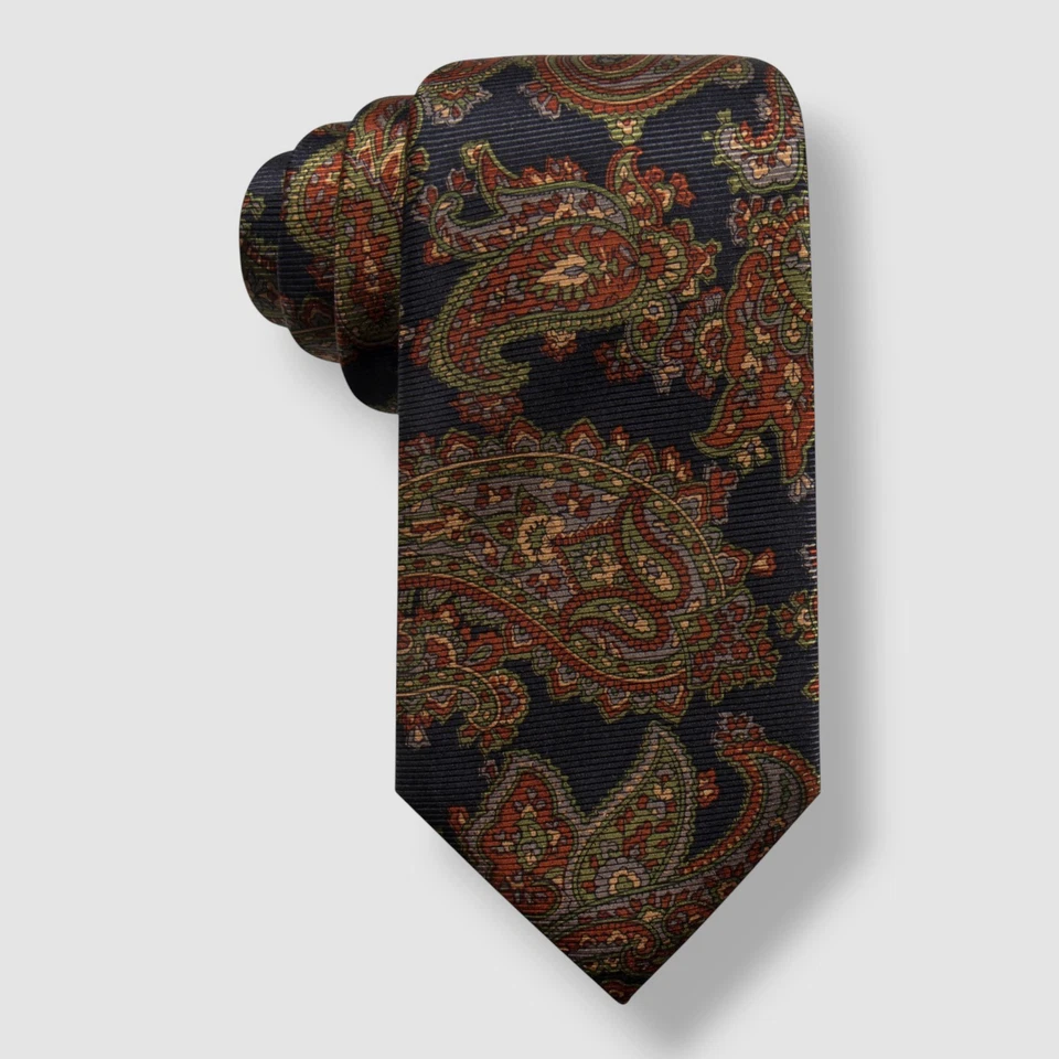 Corbata para hombre Tasso Elba azul verde seda cachemira halcón talla 57x3,25 Foto 1 de 1