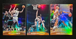 (3) 1999-00 Stadium Club Chrome Refractor Alonzo Mourning Larry Johnson Finley - Picture 1 of 2
