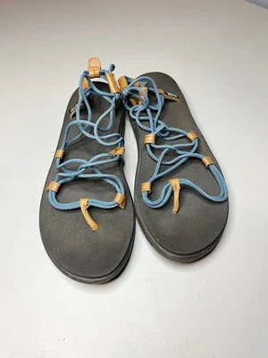 Sandalias deportivas minimalistas Teva Voya Infinity para mujer talla 9 con tiras azules Foto 1 de 4