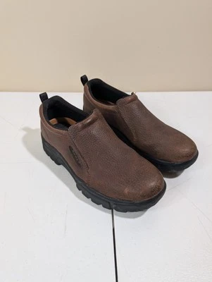 Roper Slip On Shoes Mens Size 11 Brown Leather Steel Toe Performance - Image 1 of 4