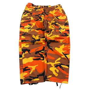 Pantaloni cargo mimetici vintage uomo XL 38x31 Blaze arancione esercito militare skate a sacco - Foto 1 di 18