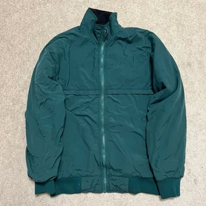 Vintage Cabelas Lined Dark Green Puffer Jacket Medium - Picture 1 of 6