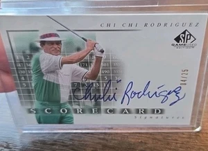 Chi Chi Rodriguez 2002 Upper Deck SP Game Used Edition Scorecard Auto Golf HOF🔥 - Picture 1 of 2