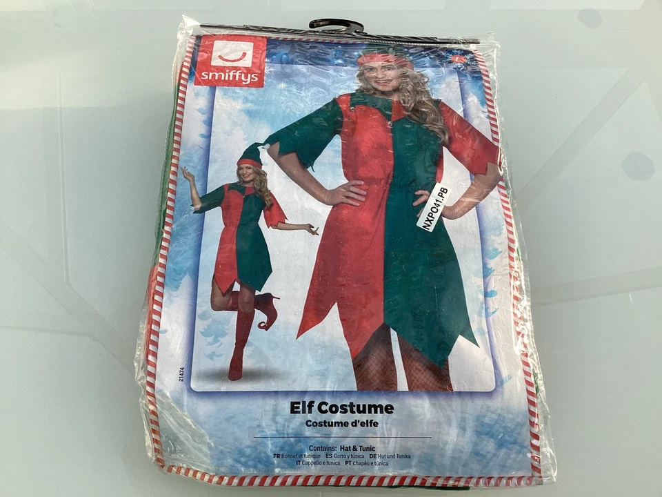 Smiffys Ladies Elf Costume contains Tunic & 2 Hats SZ Large uk 14/16 £3.50 - Image 1 of 4