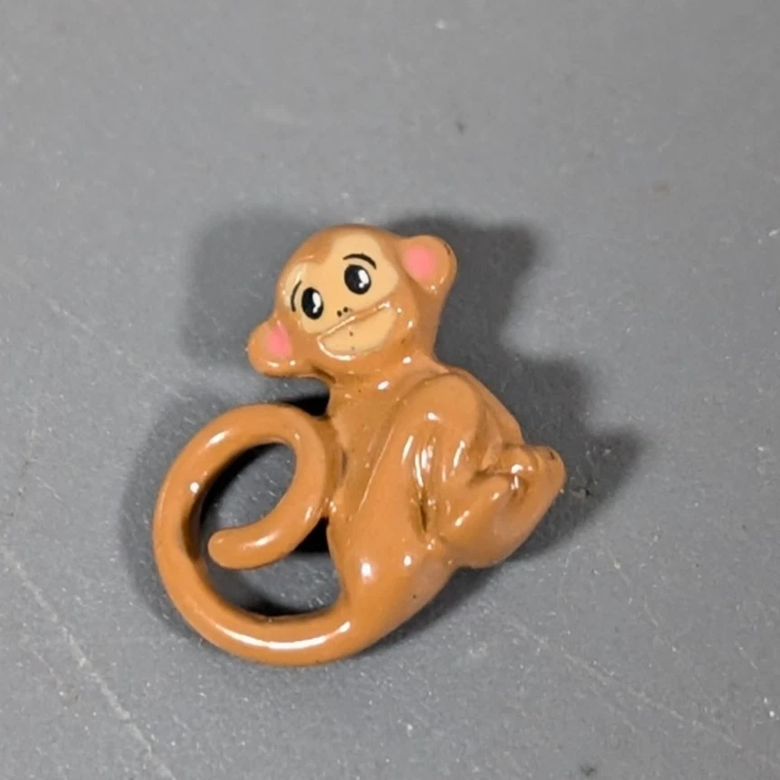 Origami Owl Floating Charm Brown Sitting Monkey - Image 1 of 4