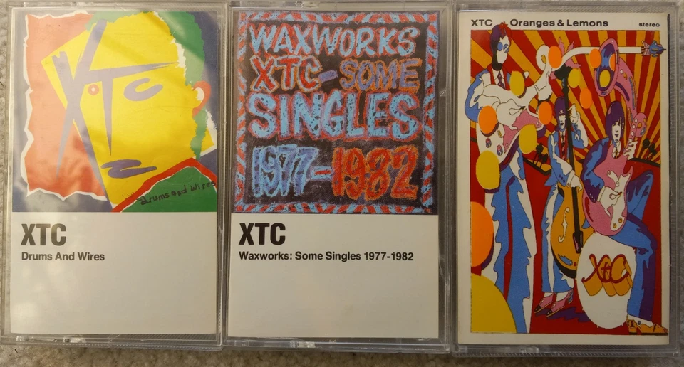 3 vintage XTC cassettes ALT-ROCK  NEW WAVE visually NM LOT not play-tested - Image 1 of 4