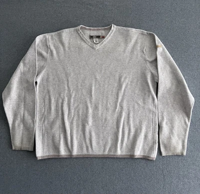 Suéter Edición Quiksilver Para Hombres XL Marfil Cuello en V Pullover Ajuste Personalizado Logo Algodón Foto 1 de 4