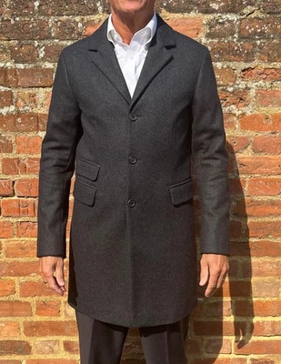 Men's Winter Wool Covert Coat From The London Coat Company - Image 1 of 3