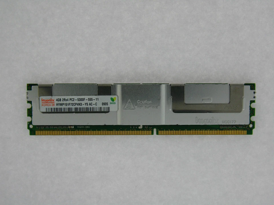 Hynix HYMP151F72CP4N3-Y5 AC-C 4GB 2Rx4 PC2-5300F RAM - Image 1 of 1