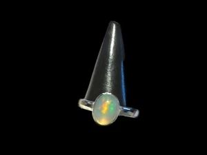 Anello opale pregiato taglia 59/925 argento 9,1x7,4 mm n. B10121 - Foto 1 di 8