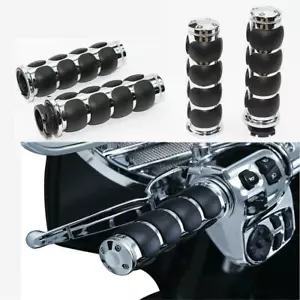 1'' Handle Bar Hand Grips for Harley-Davidson Sportster XL1200 XL883 XLH Custom - Foto 1 di 8