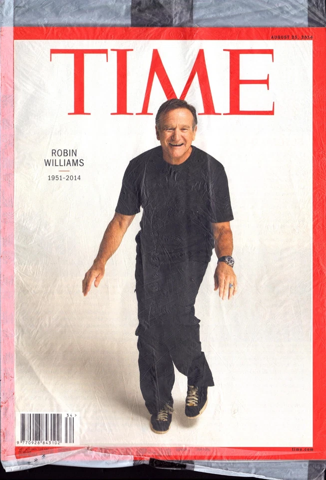 Robin Williams 1951-2014 Time Magazine 2014 NO LABEL !! - Image 1 of 1