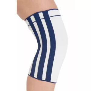 DonJoy Knee Brace Procare Elastic Spiral Knee Support White with Blue size XL - Picture 1 of 4