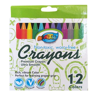 12 Colour Premium Crayon Ultra Smooth Non-toxic Great for Kids Drawing Wholesale - image 1 of 4