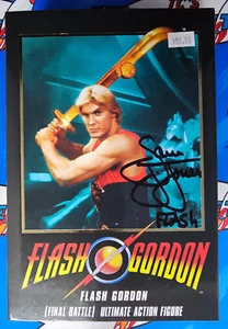 Figura de acción NECA Ultimate Flash Gordon 1980 Final Battle firmada por Sam J. Jones - Imagen 1 de 4