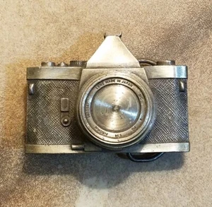 Vintage Bergamot Brass Works 35mm Camera 1979 M-85 Pewter Belt Buckle - Picture 1 of 10