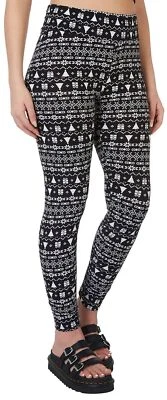 Legging de mosaico Planet Gold Juniors negro/blanco talla grande precio de venta sugerido por el fabricante $18 Foto 1 de 2
