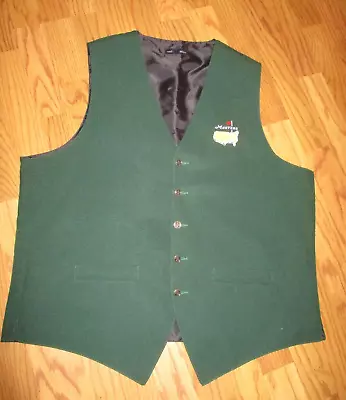 Neil Allyn~Men's Dark Green Vest~Golf Sports Masters Vest~Size Large~Polyester - Image 1 of 4