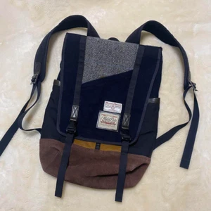 Rare Discontinued Masterpiece Harris Tweed collaboration backpack from JAPAN - Picture 1 of 6