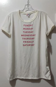 Lularoe Women's Liv White Short Sleeve Blouse Size S - Picture 1 of 3