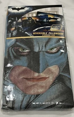 NUEVO en paquete Batman The Dark Knight Funda de almohada reversible Tamaño estándar Foto 1 de 4
